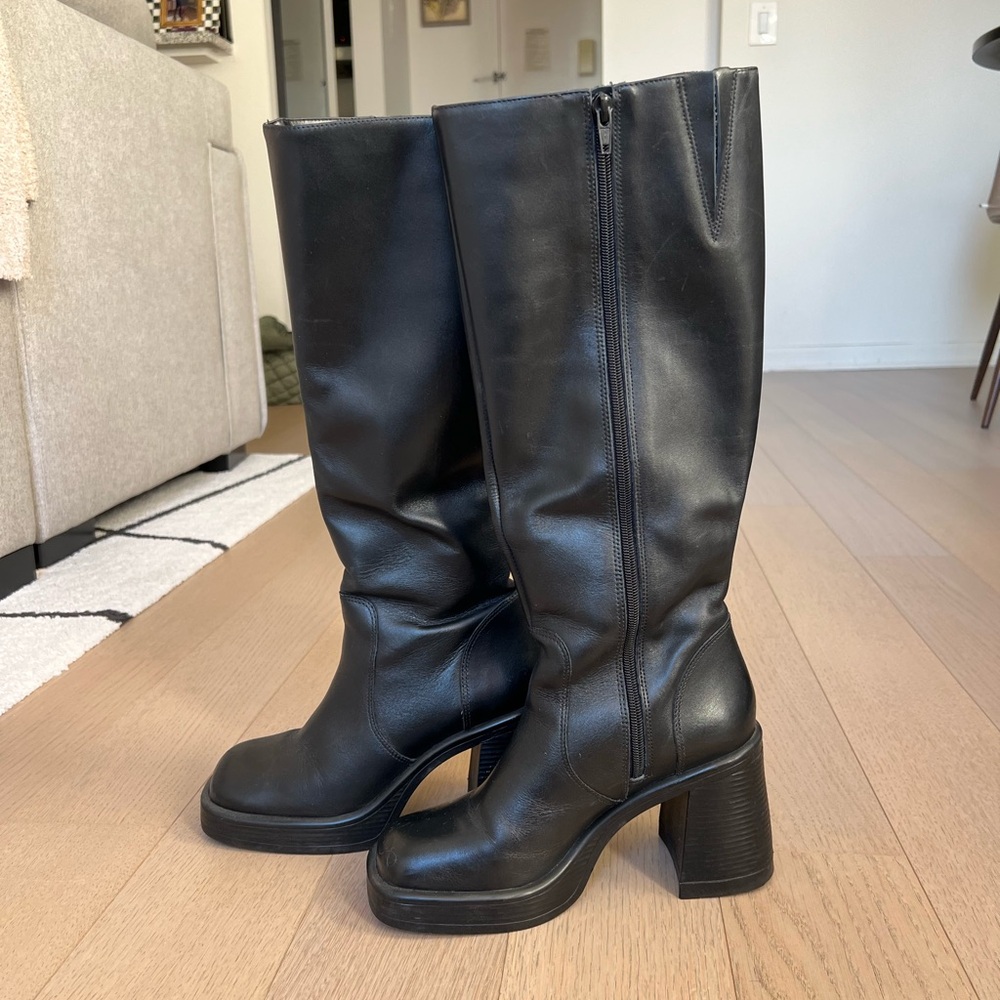 Steve Madden Fanatik Black Boots